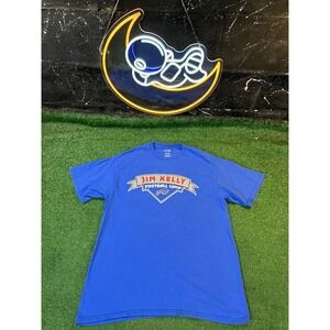 Vintage Jim Kelly Shirt Men's Medium MD Football camp T Shirt Buffalo‎ Bills